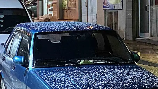 Elazığ'da şiddetli dolu yağışı