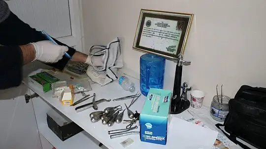 Elazığ'da tam donanımlı diş kliniği, mekan kaçak, hekim sahte, hasta gerçek