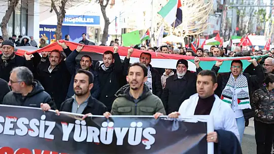 Elazığ'da teröre lanet, Filistin'e destek yürüyüşü