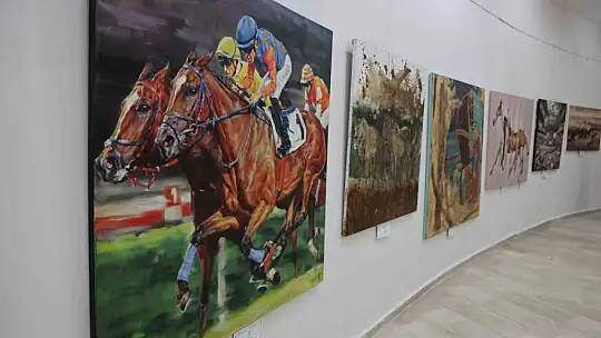 Elazığ'da TJK resim sergisi açıldı