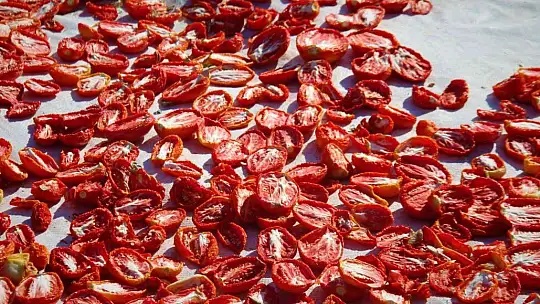 Elazığ'da üretilip kurutulan domatesler, dünya sofralarını süslüyor