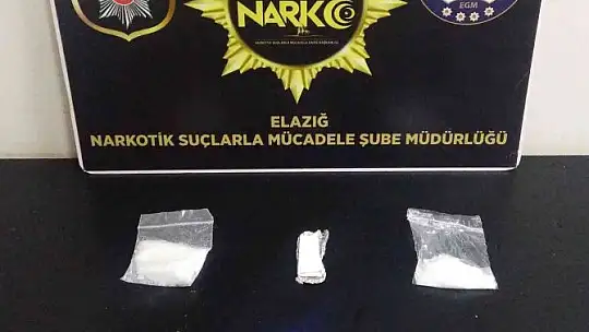 Elazığ'da uyuşturucu madde ile yakalanan şüpheli tutuklandı