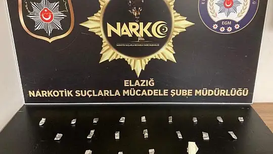 Elazığ'da uyuşturucu madde satan şüpheli yakalandı