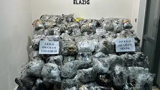 Elazığ'da uyuşturucu taciri 3 şüpheli adliyeye sevk edildi