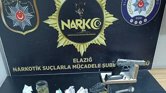 Elazığ'da uyuşturucuyla mücadele:4 gözaltı