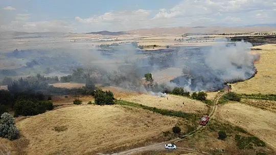 Elazığ'da yangın saatler sonra kontrol altına alındı, 800 dönüm ekili arazi kül oldu