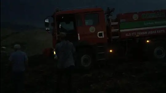 Elazığ'da yıldırım yangına neden oldu
