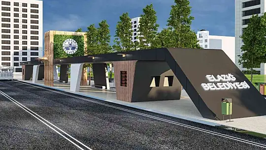 Elazığ'da yolcu dostu otobüs durakları hizmete geçiyor