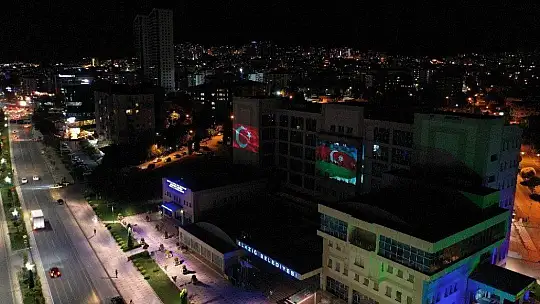 Elazığ'dan Azerbaycan'a bayraklı kardeşlik mesajı