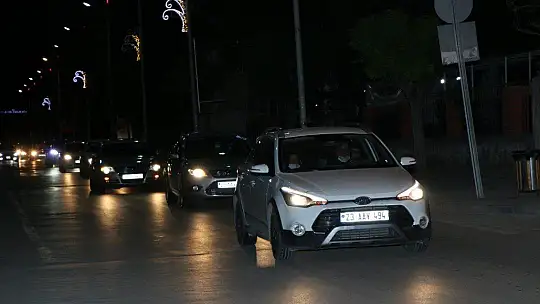 Elazığ'dan bin araçlık konvoyla İsrail'e tepki 'Mescid-i Aksa'ya destek
