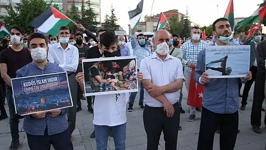 Elazığ'dan İsrail'e tepki, Filistin'e destek sürüyor