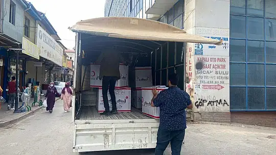 Elazığ'dan yangın bölgesine yardım eli