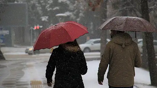 Elazığ güne karla uyandı