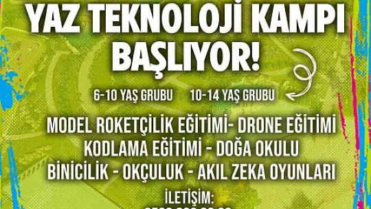 Elazığ İl Özel İdare yaz spor okulu ve yaz teknoloji kampı kayıtlarına başladı