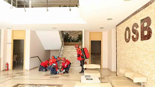 Elazığ OSB'de deprem ve yangın tatbikatı