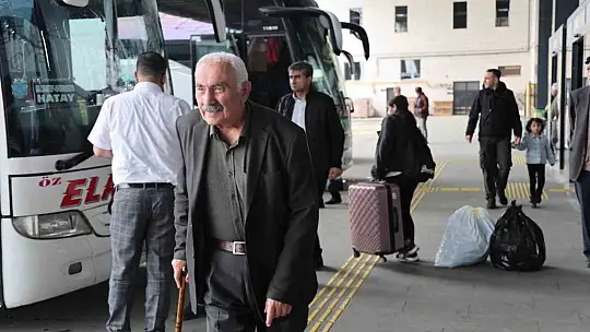 Elazığ otogarında bayram yoğunluğu