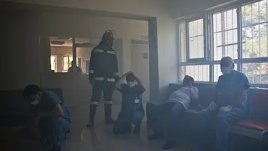 Elazığ Ruh Sağlığı Hastanesindeki deprem ve yangın tatbikatı nefes kesti