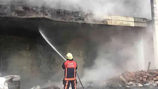 Elazığ stadyumunda yangın