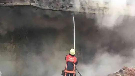 Elazığ stadyumunda yangın