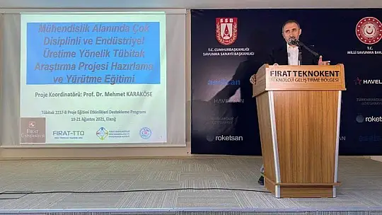 Fırat Üniversitesi'nde proje eğitimi