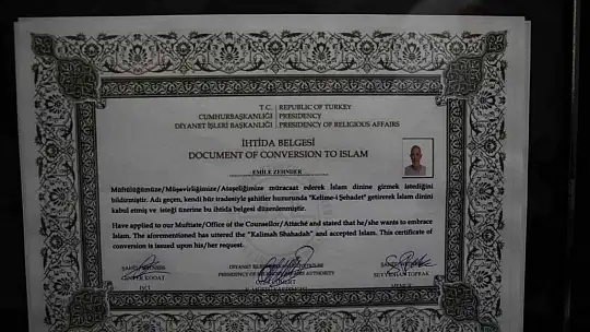 Fransa'dan geldiği Elazığ'da Müslüman oldu