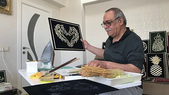 Görenler, ekin sapı olduğuna inanamıyor, sapı sanata dönüşüyor
