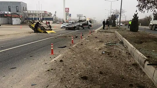 Refüje Çarparak Takla Attı, O Anlar Kamerada
