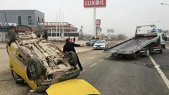 Refüje Çarparak Takla Attı, O Anlar Kamerada