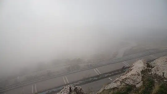 Harput'ta sis bulutlarının görsel şöleni