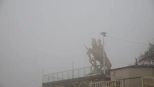 Harput'ta sis bulutlarının görsel şöleni