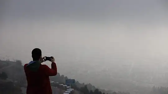 Harput'ta sis bulutlarının görsel şöleni