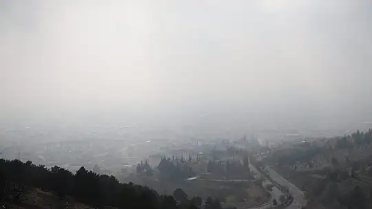 Harput'ta sis bulutlarının görsel şöleni