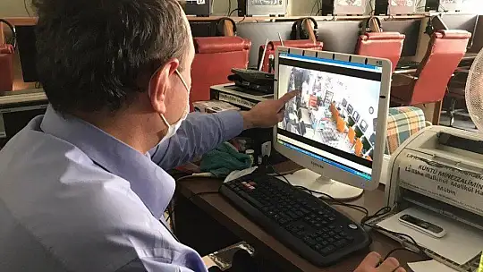 Hırsız, önce güvenlik kamarasına sonra polise yakalandı