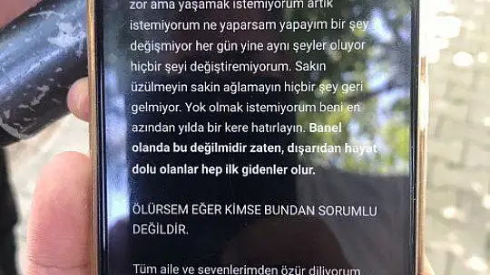 İntihar notu bırakan genç kayıplara karıştı..