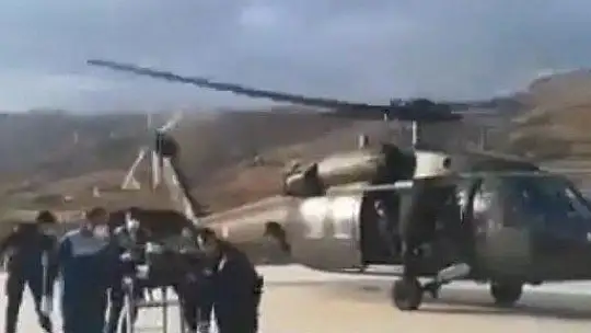 Jandarma helikopteri yaralı vatandaşı hastaneye yetiştirdi