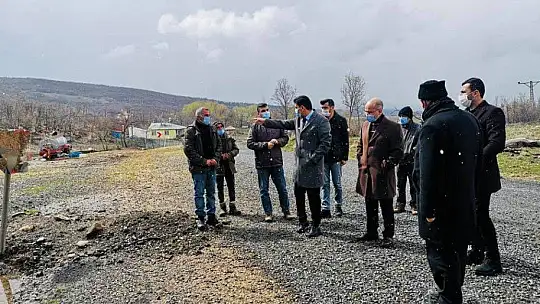 Karakoçan'da yağıştan etkilenen bölgeler incelendi