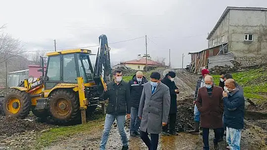 Karakoçan'da yağıştan etkilenen bölgeler incelendi