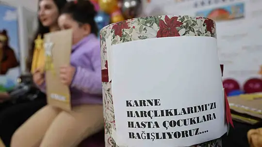 Karnelerini alan anaokulu öğrencileri, harçlıklarını hasta çocuklara bağışladı