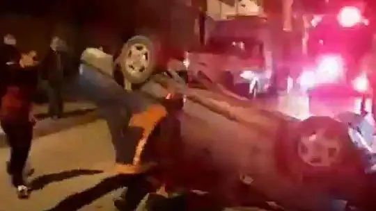 Kaza yapan sürücüye tekme tokat dayak