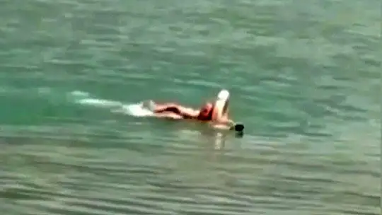 Köpeğini kurtarmak isterken boğulma tehlikesi geçirdi