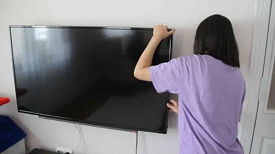 Kurtçuk televizyon ekranının içine yuva yaptı..