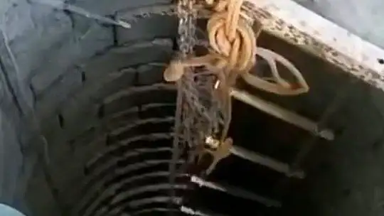 Kuyuya düşen kedi kurtarıldı