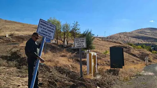Muhtardan örnek davranış: Ormanlık alanı korumak için güvenlik kamerası kurdu