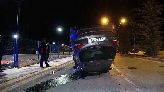 Otomobil takla attı, emniyet kemeri takan sürücünün burnu bile kanamadı