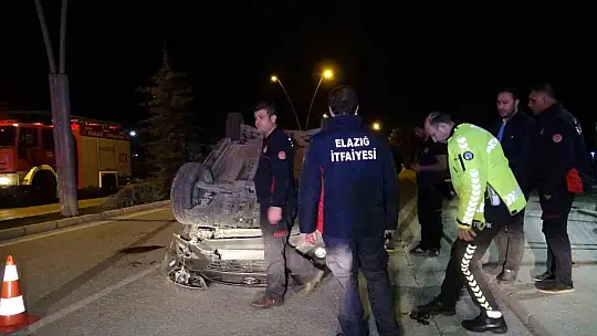 Otomobil takla attı, emniyet kemeri takan sürücünün burnu bile kanamadı