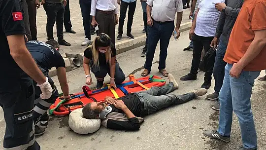 Otomobilin çarptığı, yaşlı adam yaralandı