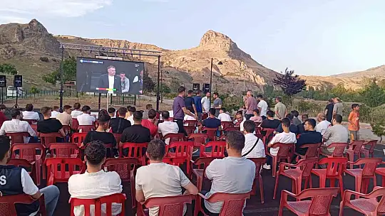 Palu'da milli maç heyecanı