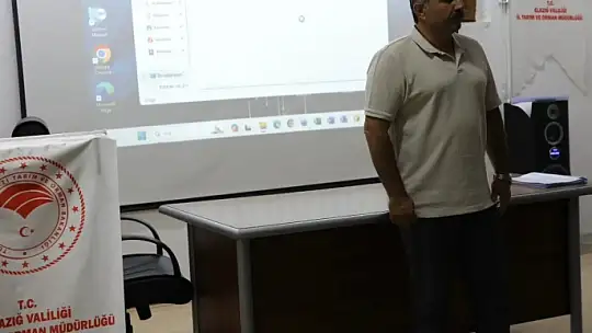 Palu'da üreticilere tarımda yeni dönem bilgilendirmesi yapıldı