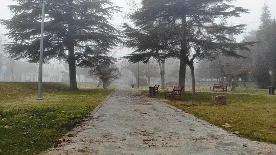 Sessizliğe bürünen Elazığ, sisle kayboldu