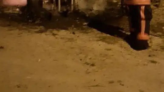 Sıfır aldığı traktör cayır cayır yandı